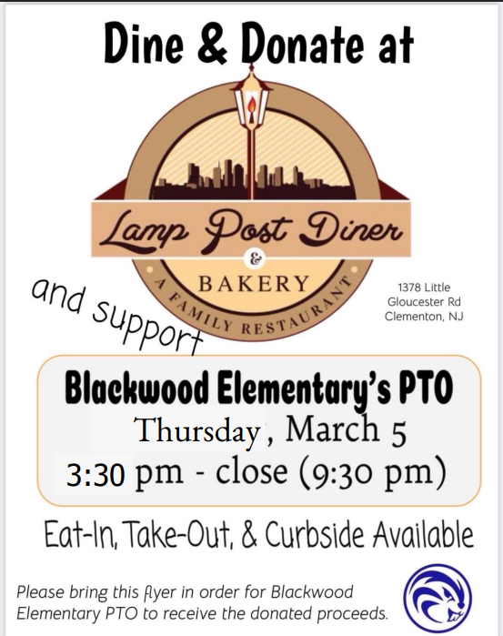 PTO Lamp Post DIne and Donate