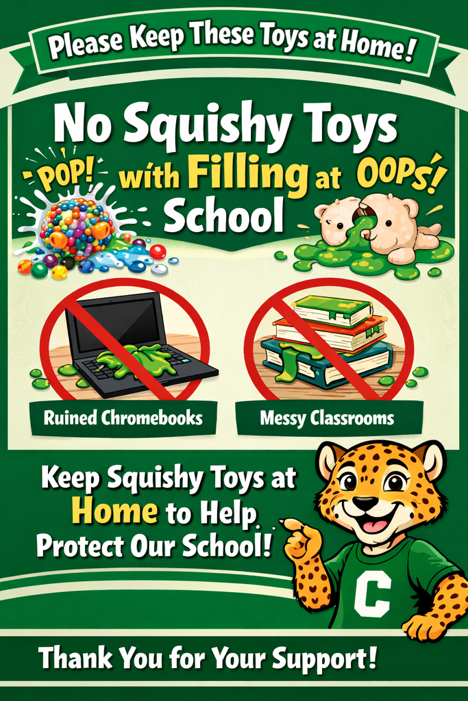 No Squishy toys at school please