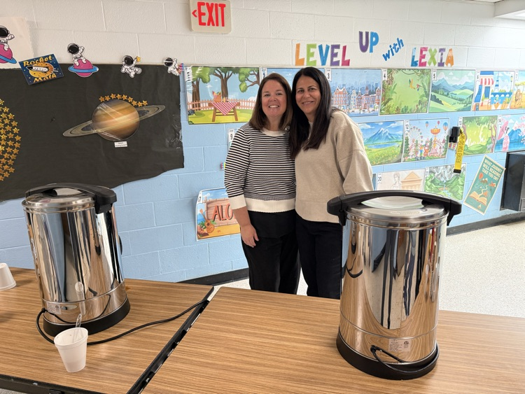 Staff serving coffee