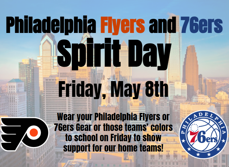 Flyers or 76ers Spirit Day
