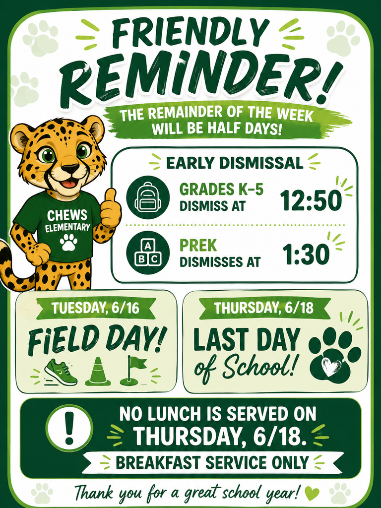 End of School Year Reminders