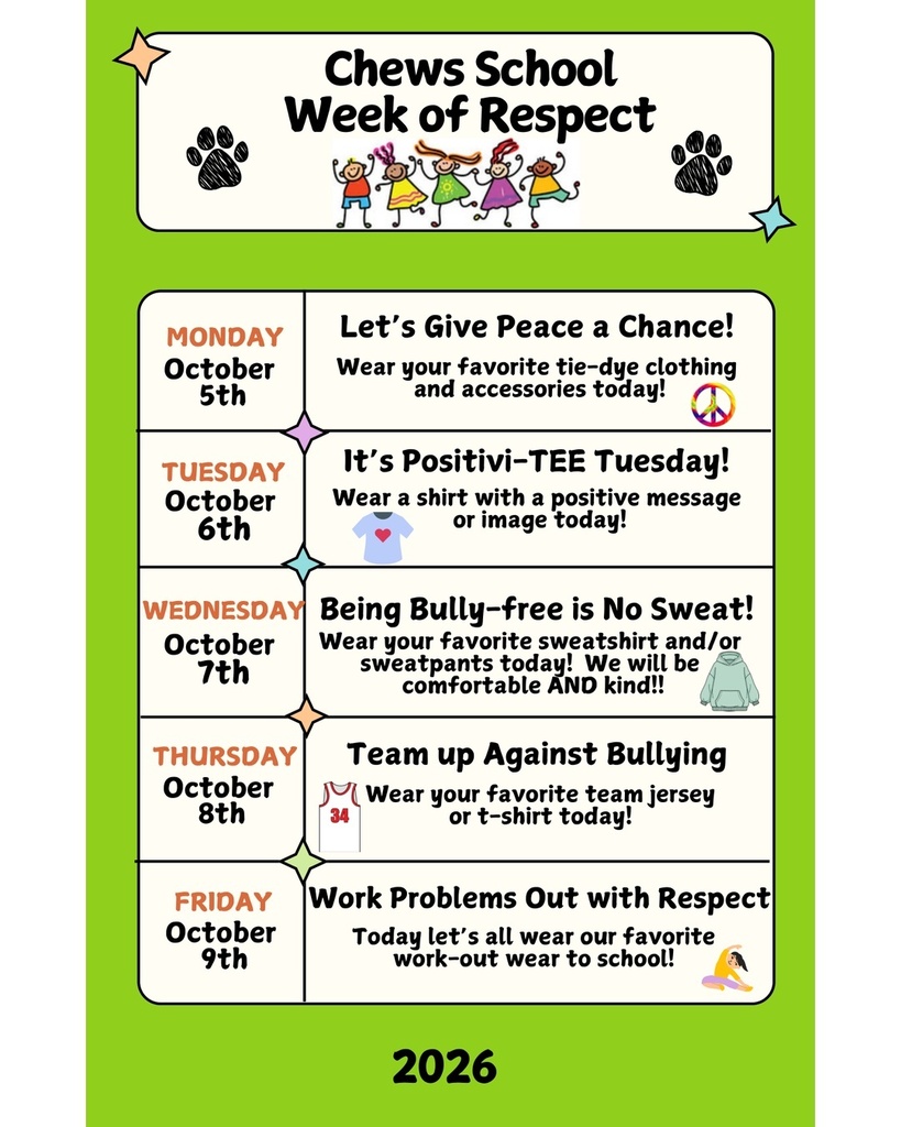 Chews Week of Respect
