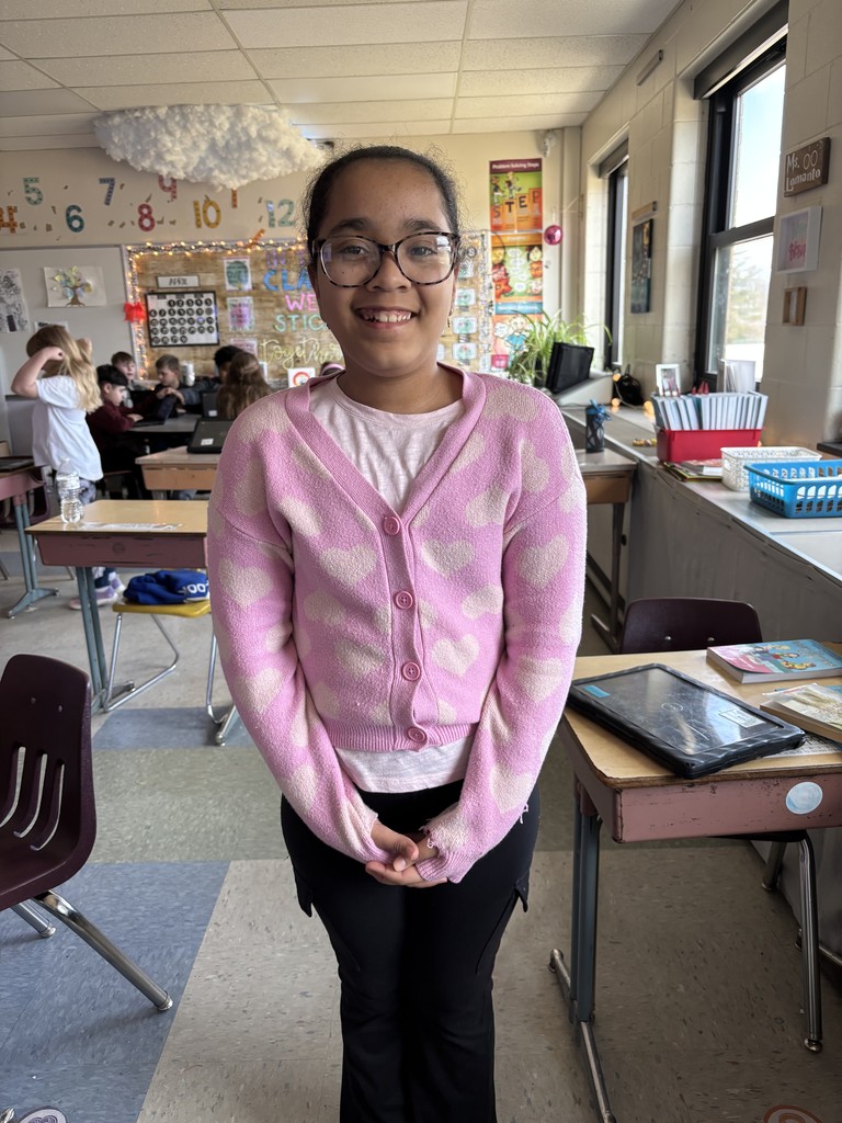 🌟 Standout Scholar Spotlight 🌟 We are so proud to celebrate Emerie Tejada Pena, a shining star in our 4th grade classroom!  Emerie’s incredible dedication, kindness, and positive spirit inspire everyone around her. No matter what challenges come her way, she always has a bright smile on her face and a heart full of compassion. Whether she’s lending a hand to her classmates or putting her artistic talents to work, Emerie leads with kindness and creativity every single day.  🎨 Did we mention she’s also a very talented artist? We can’t wait to see all the amazing things she’ll continue to accomplish!  Let’s all give Emerie a big round of applause 👏👏👏—we’re so lucky to have her in our classroom community! 💛 #StandoutScholar #StudentSpotlight #KindnessInAction #4thGradeStar