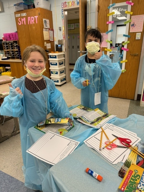 Mrs. VanNostrand and Ms. Walker’s 3rd grade class at Boulevard recently wrapped up a CKLA unit on the human body and skeletal systems. Scholars became surgeons for the afternoon and rotated through surgery stations showing off their skills learned throughout the unit. What a fun learning adventure!