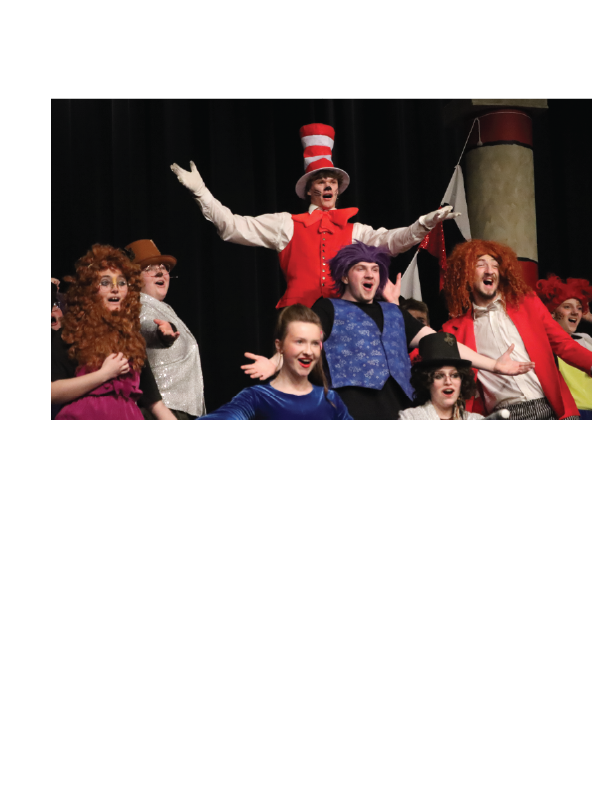 The Cat in the Hat leads the mayhem during "Seussical", the musical.