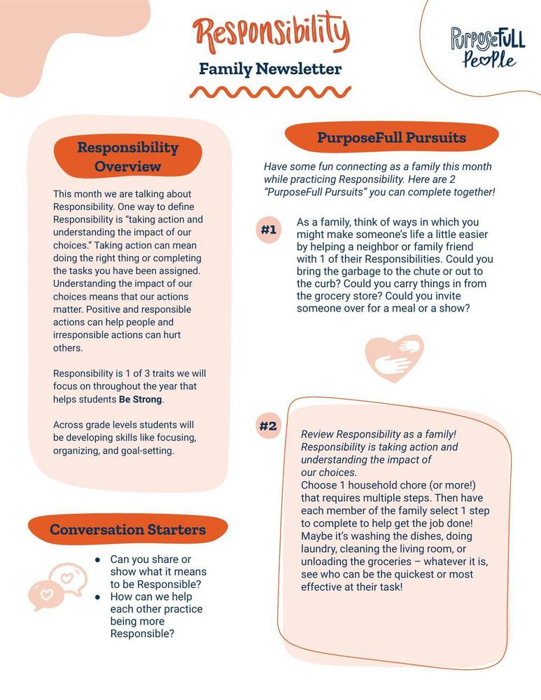 Responsibility newsletter