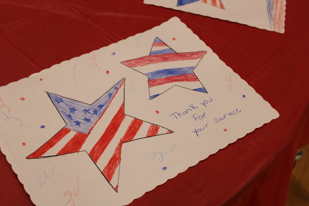 'Thank You for Your Service' cards from Discovery Intermediate students