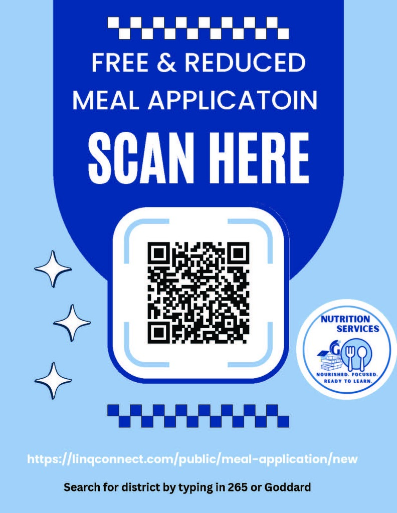 Free & Reduced Meal Application QR Code Flyer