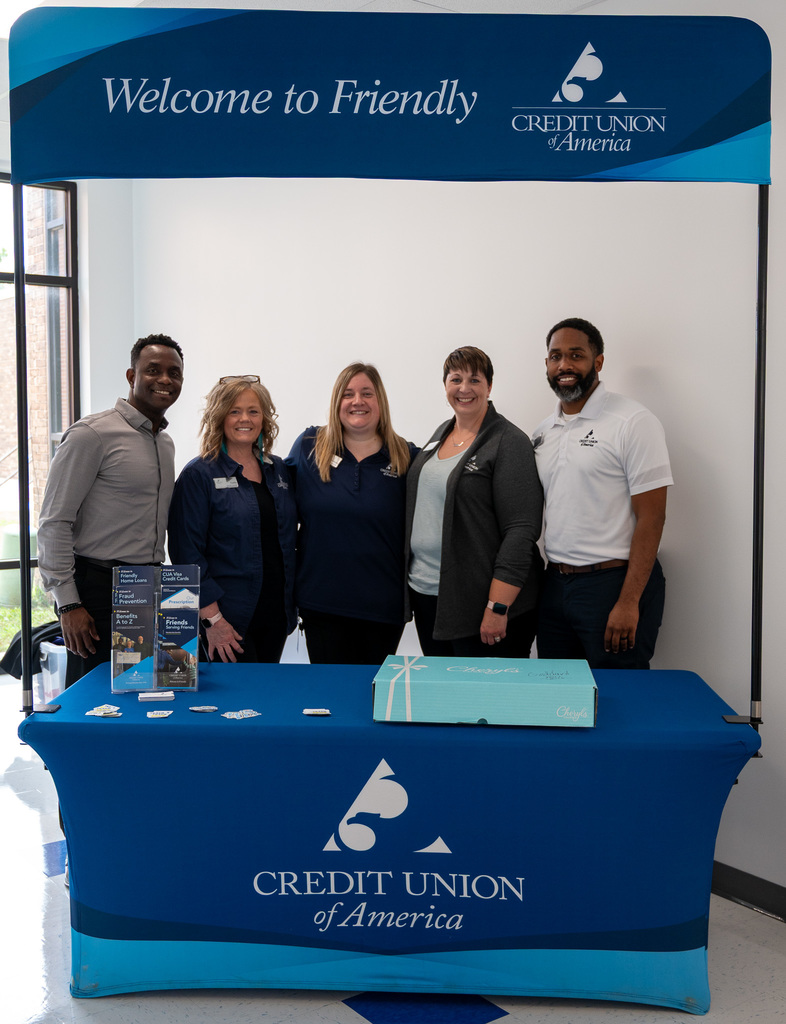 Credit Union of America representatives at the USD 265 New Teacher Orientation