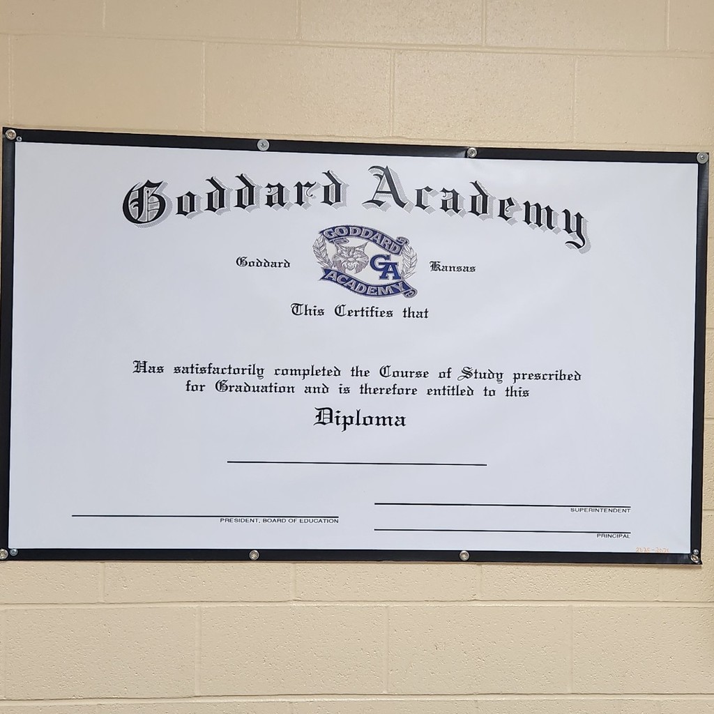 Blank Banner... It is a Diploma, but it is empty. Who will sign it this year? :O