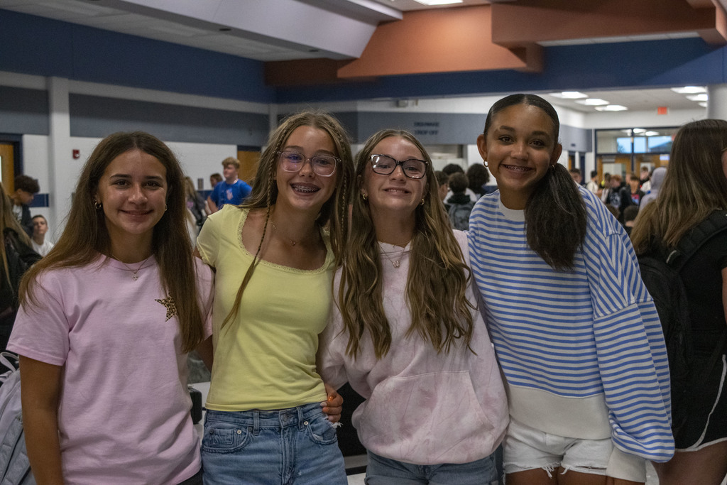 GMS students on the first day of school