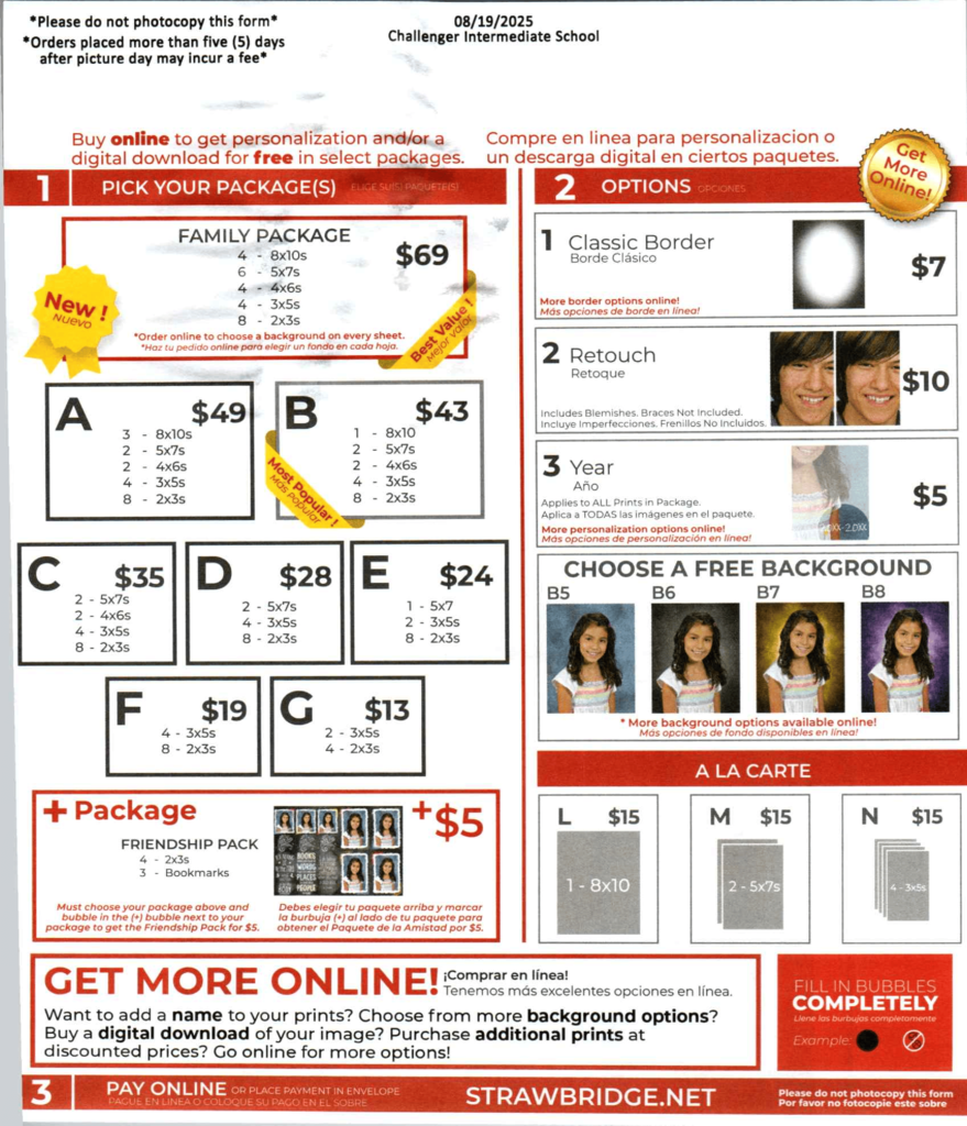 fall picture packages