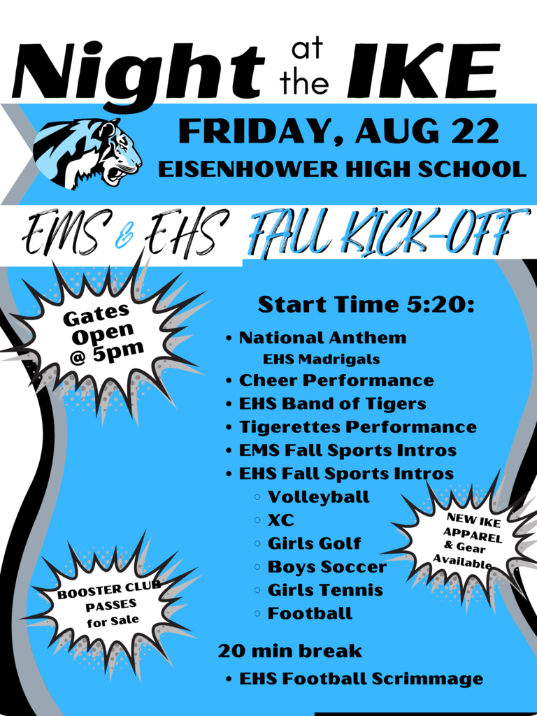 Night at the IKE sports intros starting at 5pm