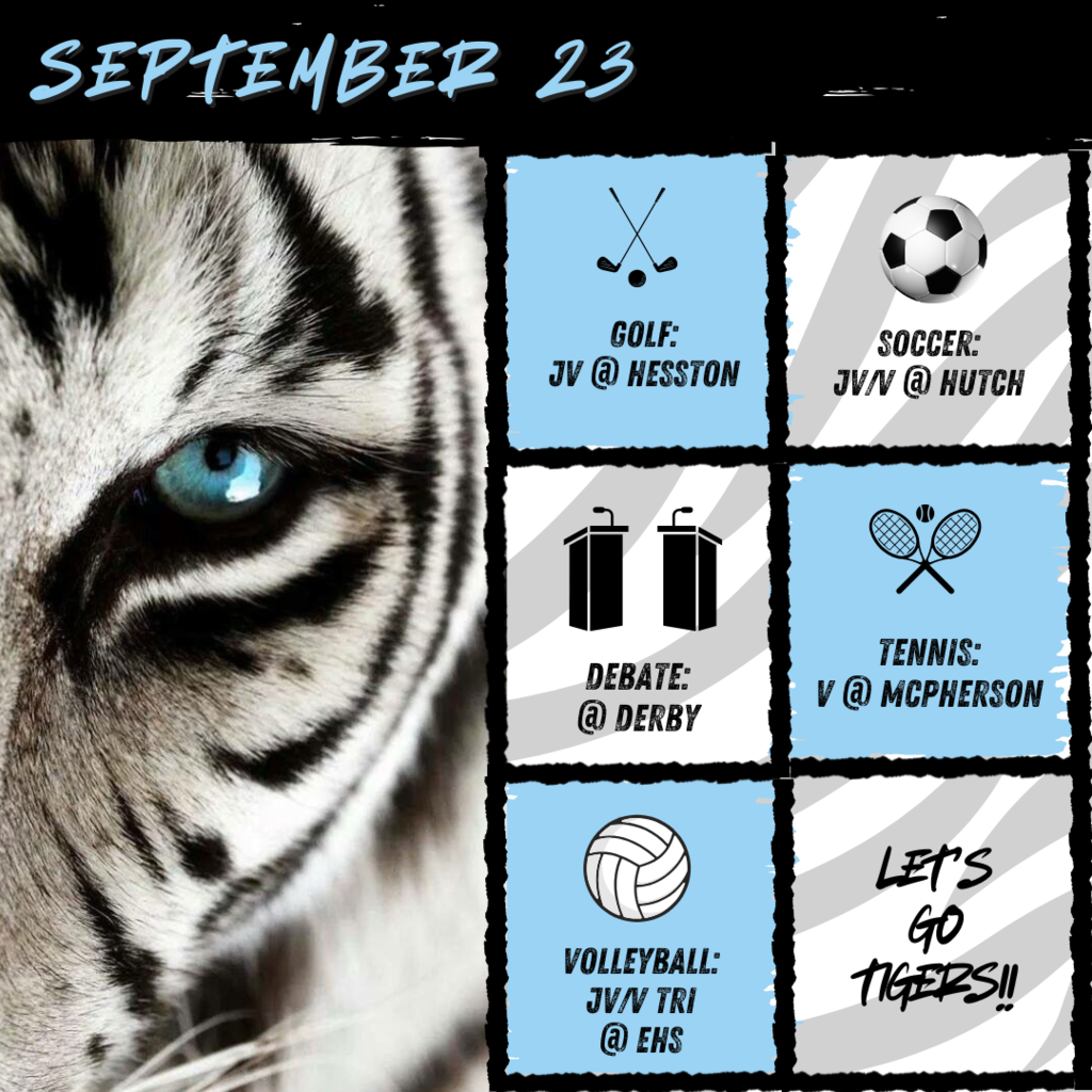 Tuesday events, debate, tennis, golf, soccer, volleyball