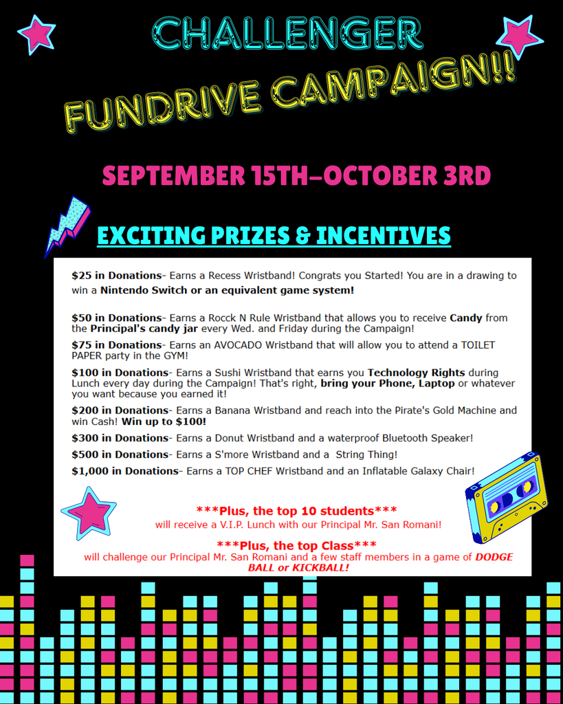 Challenger FunDrive Campaign Information 
