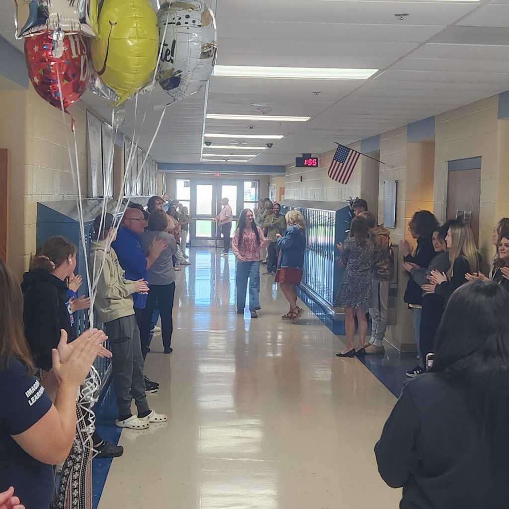 Walking down the hall