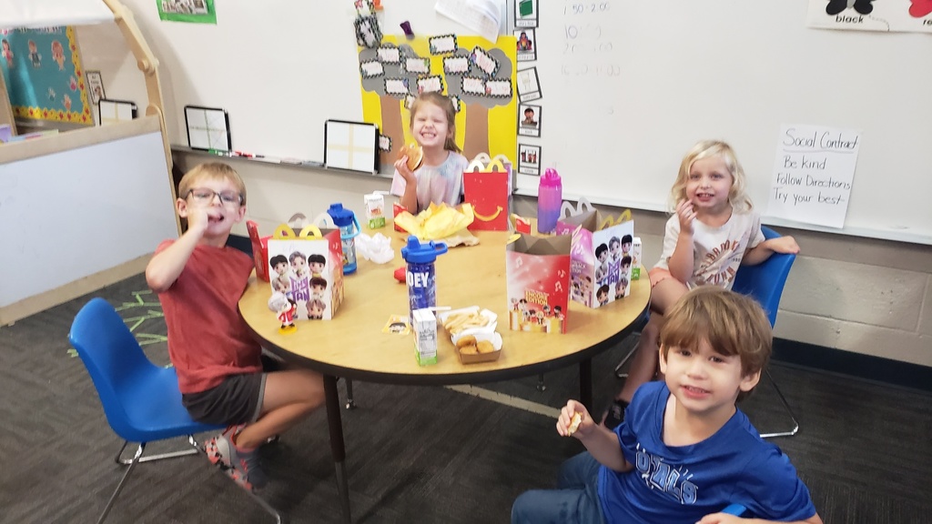 Tech Time and a Happy Meal? Best day ever!  Mrs. Pezzola and Mrs. Stanley's classes got the VIP treatment with two Penny Wars second place prizes: a catered McDonald's lunch delivered straight to their classroom and 20 minutes of extra tech time!