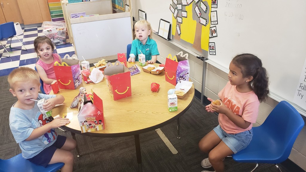 Tech Time and a Happy Meal? Best day ever!  Mrs. Pezzola and Mrs. Stanley's classes got the VIP treatment with two Penny Wars second place prizes: a catered McDonald's lunch delivered straight to their classroom and 20 minutes of extra tech time!