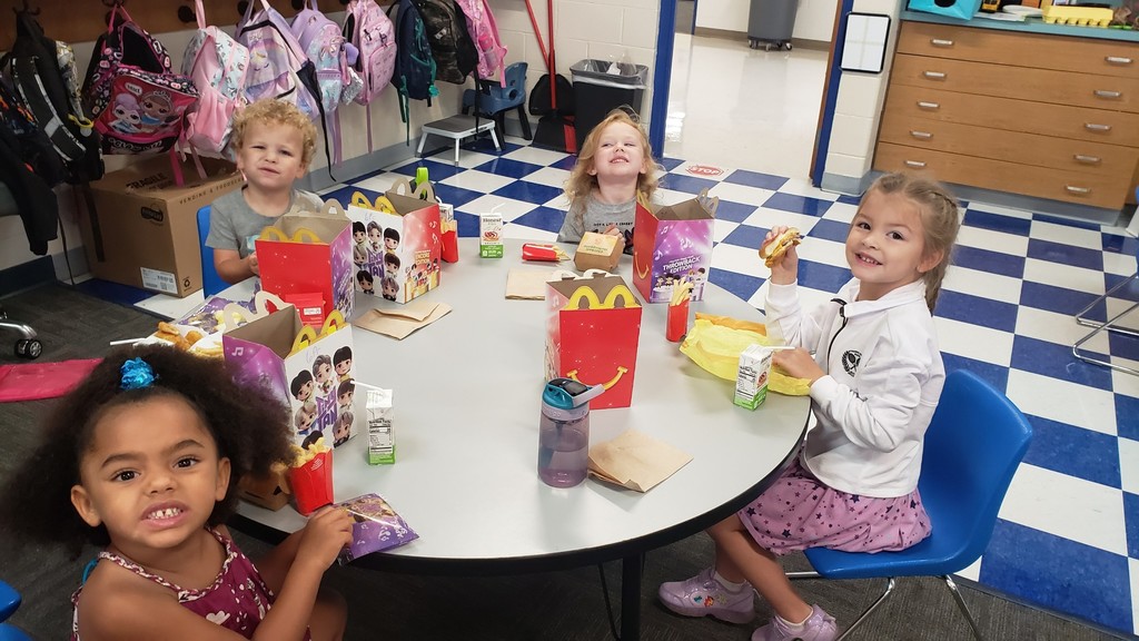 Tech Time and a Happy Meal? Best day ever!  Mrs. Pezzola and Mrs. Stanley's classes got the VIP treatment with two Penny Wars second place prizes: a catered McDonald's lunch delivered straight to their classroom and 20 minutes of extra tech time!
