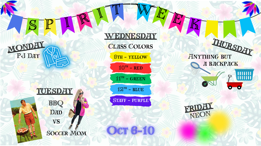 Spirit Week Wednesday is class colors