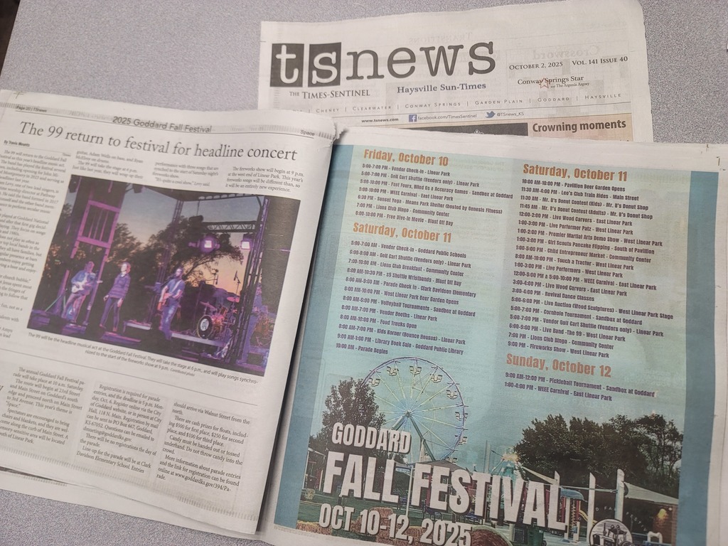 Times-Sentinel Newspaper: 2025 Goddard Fall Festival Guide