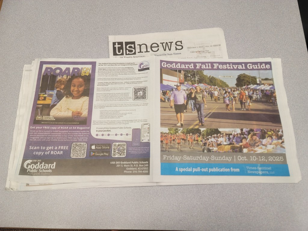 Times-Sentinel Newspaper: 2025 Goddard Fall Festival Guide