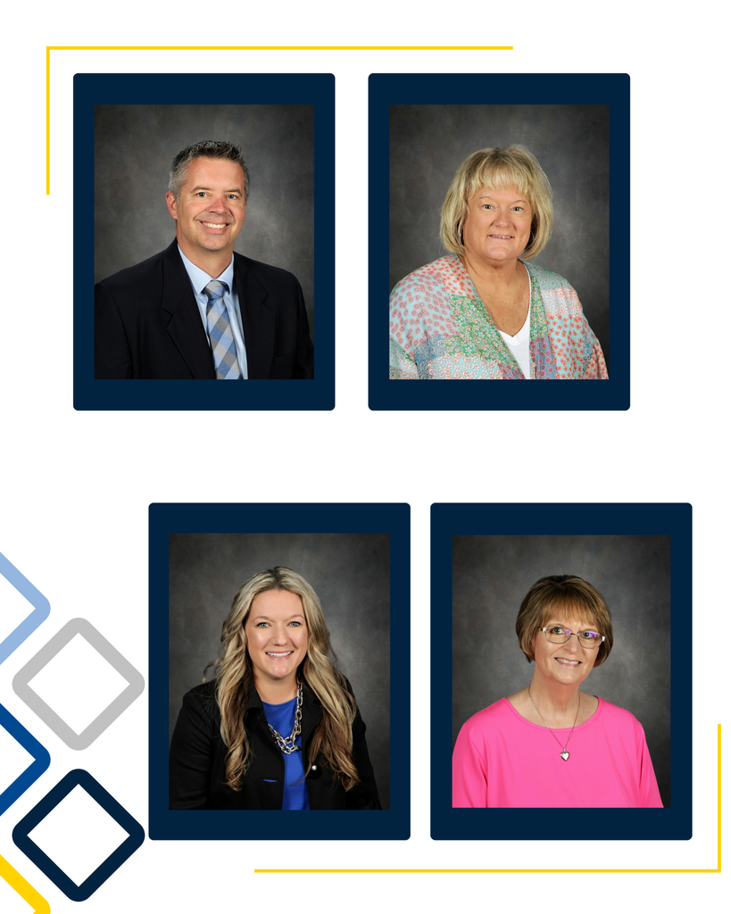 USD 265 Principals: Todd Hague (Eisenhower High School), Marney Hay (Amelia Earhart Elementary School), Paige Hill (Explorer Elementary School), and Lisa Hogarth (Goddard Middle School)