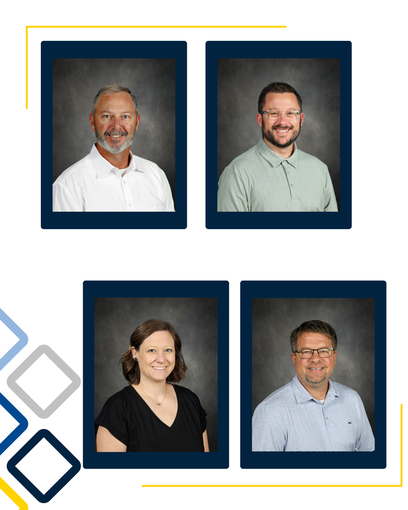 USD 265 Principals: Doug Bridwell (Goddard High School), Connor Christensen (Apollo Elementary School), Allison Ebert (Clark Davidson Elementary School), and Brian Gee (Goddard Academy & Virtual School)