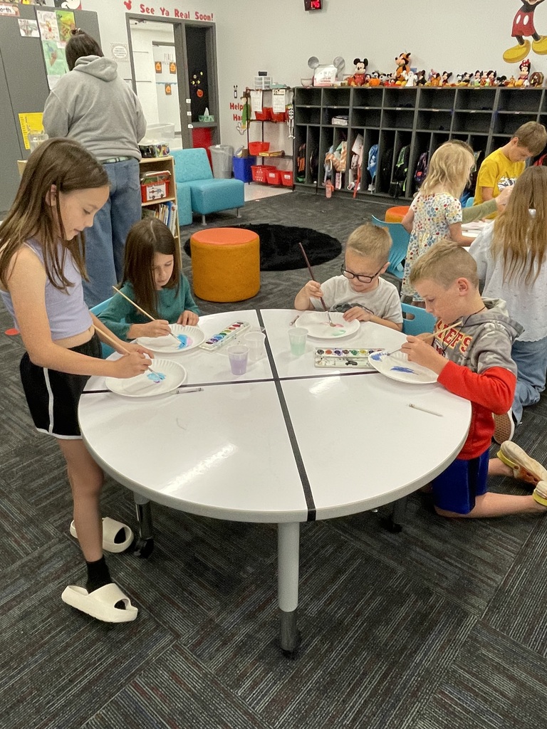 Johnson/Millar and Nikodym had a great time making spiders and webs today!