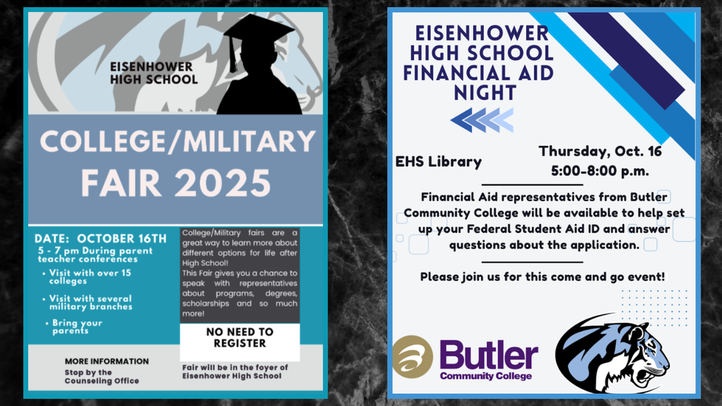 college and military fair along with financial aid night
