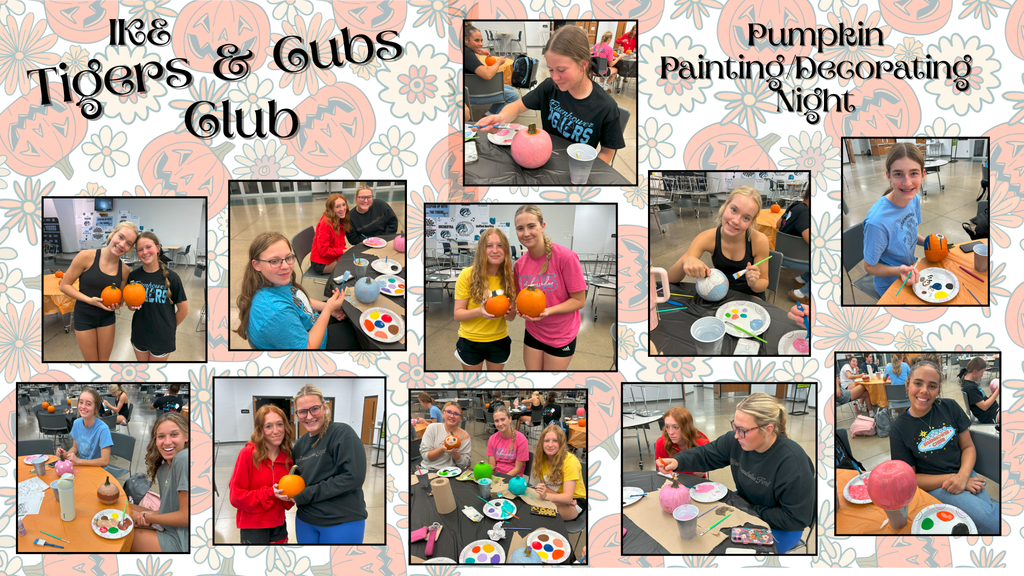 tigers and cubs pumpkin decorating event