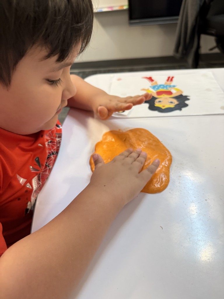 fall themed cloud dough