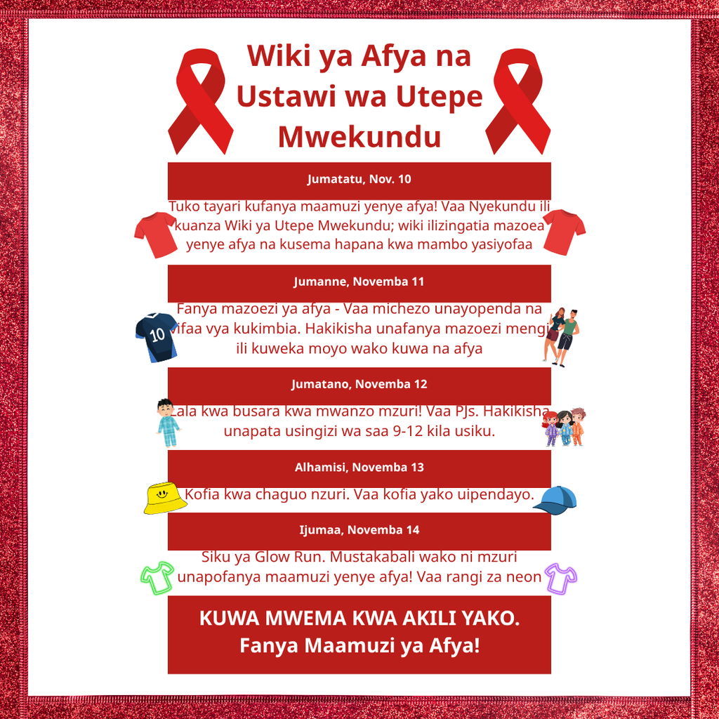 Save the date: CDS Red Ribbon Week, Nov. 10th-14th