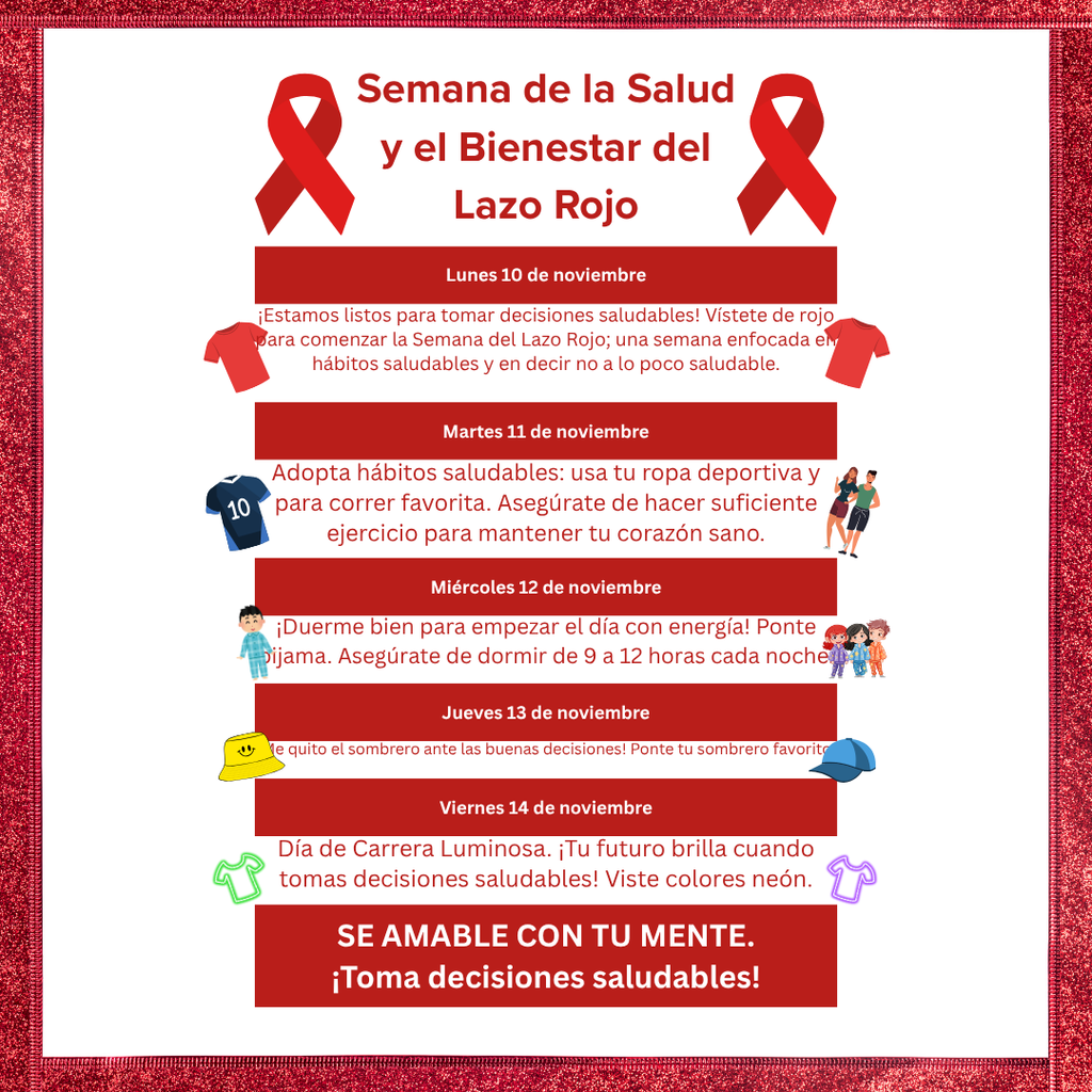 Save the date: CDS Red Ribbon Week, Nov. 10th-14th