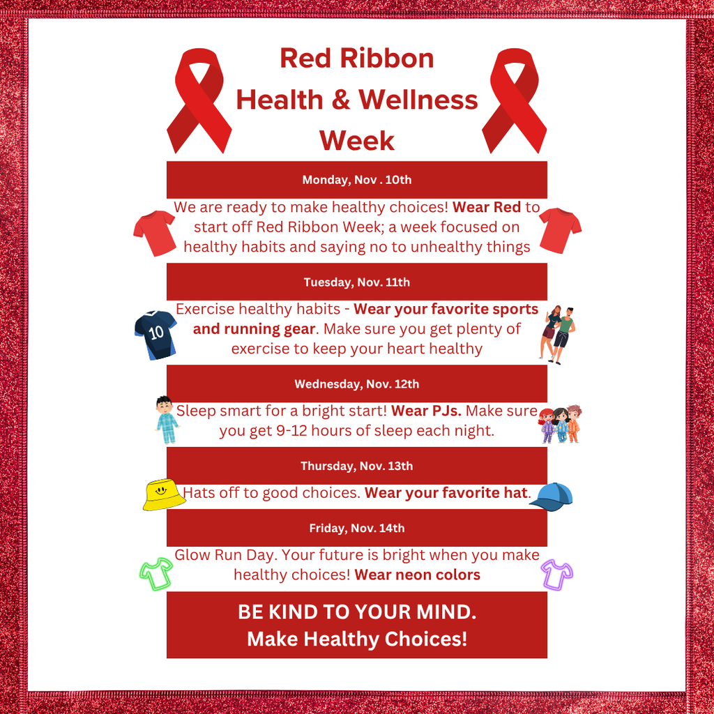 CDS Red Ribbon Week, Nov. 10th-14th