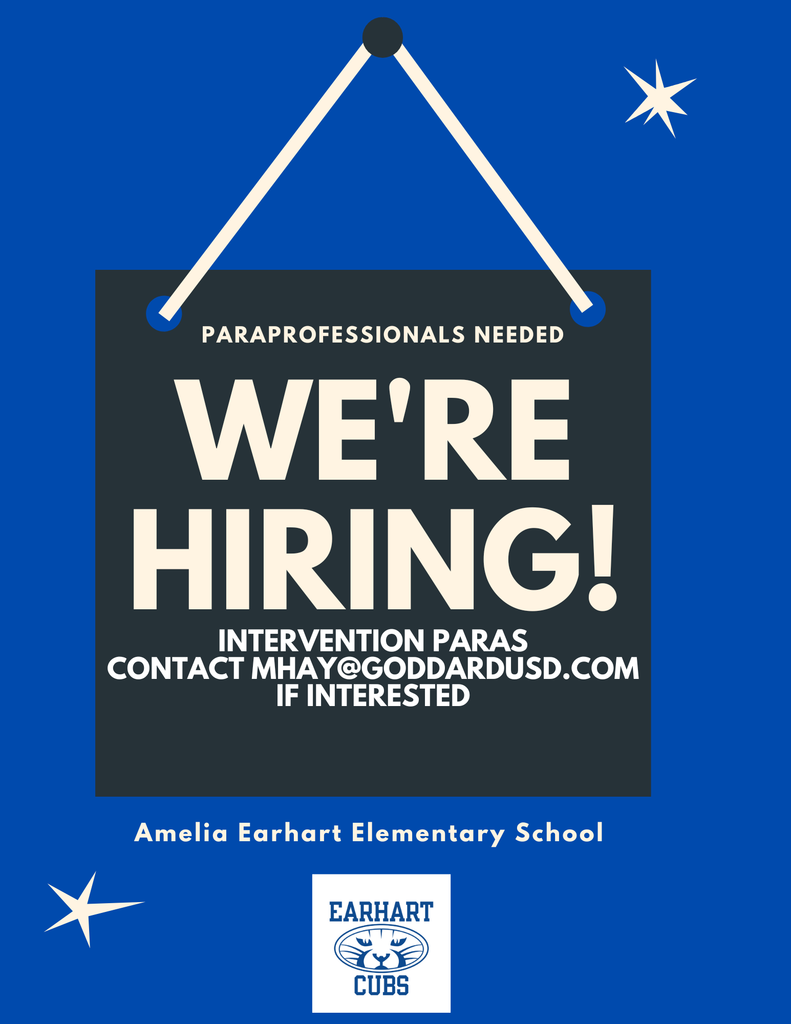 We're hiring! SPED Paras needed.
