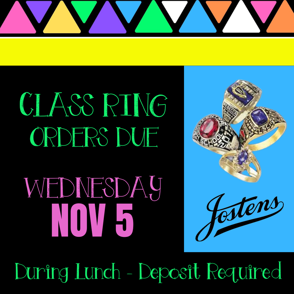 class ring orders due november 5