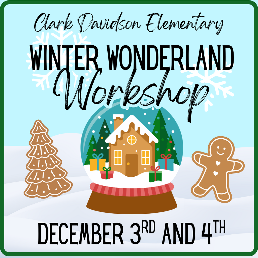 Students are invited to visit the CDS Winter Wonderland Workshop during school on December 3rd and 4th, where they will create three special handmade gifts to give to friends and family this season! This year, one flat fee of $5 will cover all three crafts. We also have an option to pay it forward and help another student. Flyers will be coming home soon with more information!