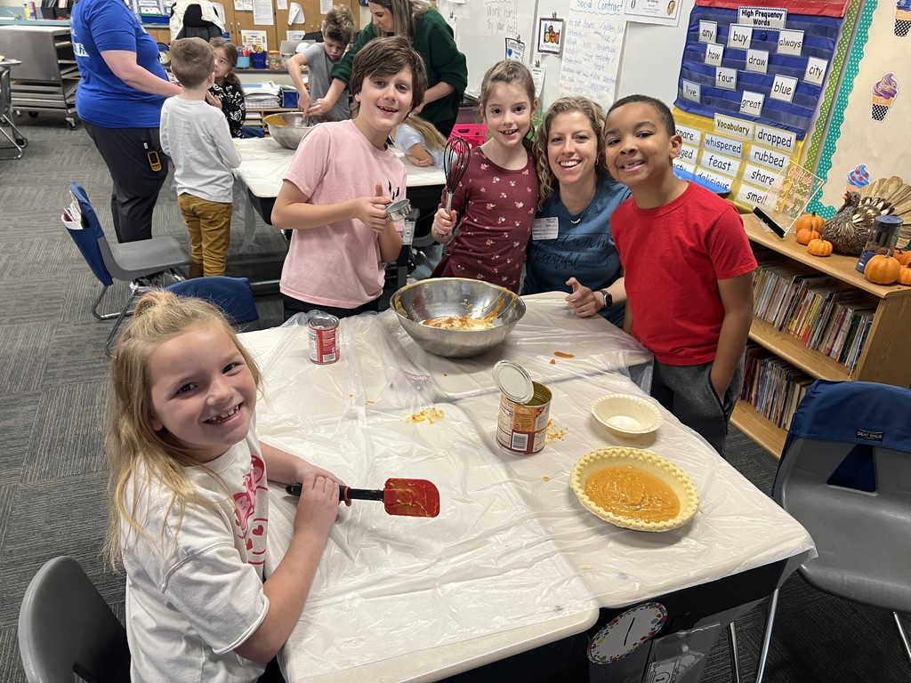 Plot Twist: 2nd Graders Are Actually Master Bakers! Today's feast preparations featured homemade pumpkin pies courtesy of our talented 2nd-grade chefs! They measured, mixed, and baked their way to pie perfection. Gordon Ramsay who?