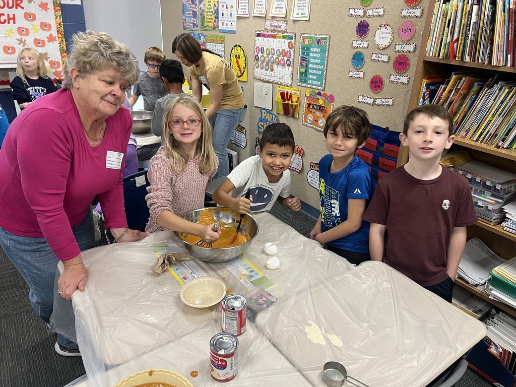 Plot Twist: 2nd Graders Are Actually Master Bakers! Today's feast preparations featured homemade pumpkin pies courtesy of our talented 2nd-grade chefs! They measured, mixed, and baked their way to pie perfection. Gordon Ramsay who?