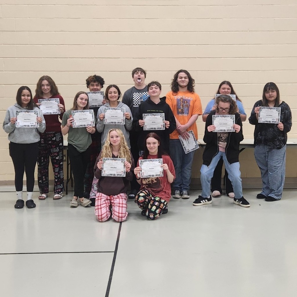 Students with certificates