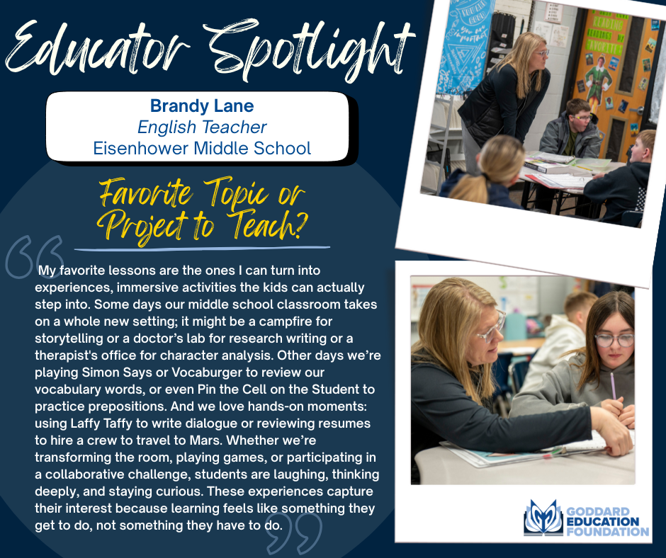 Educator Spotlight- Brandy Lane