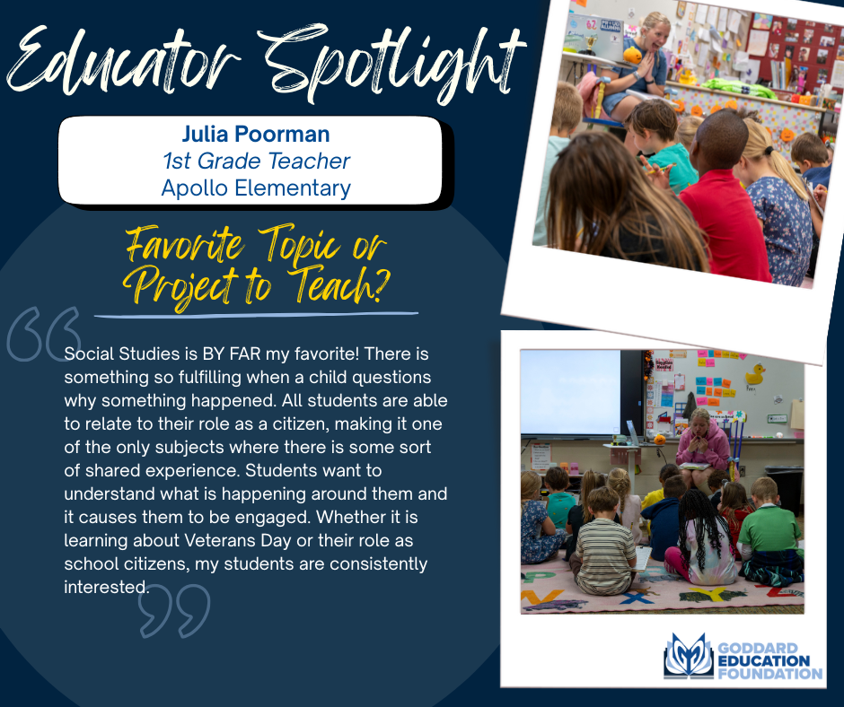 Educator Spotlight- Julia Poorman