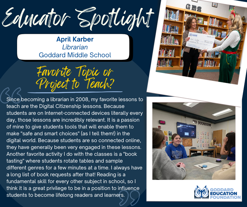 Educator Spotlight- April Karber