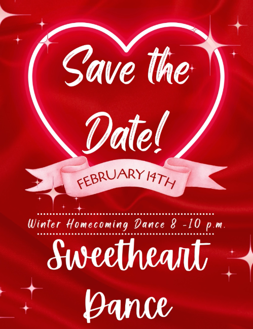 winter hoco dance save the date