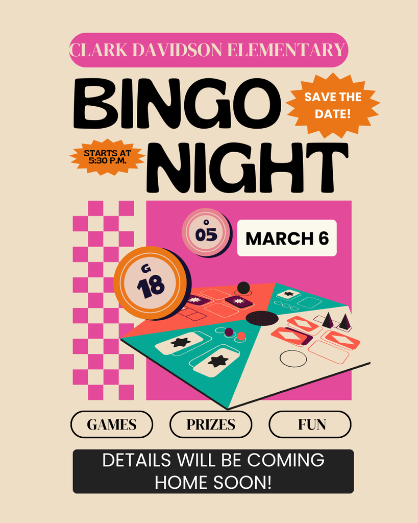 BINGO Save the Date: March 6, 2026