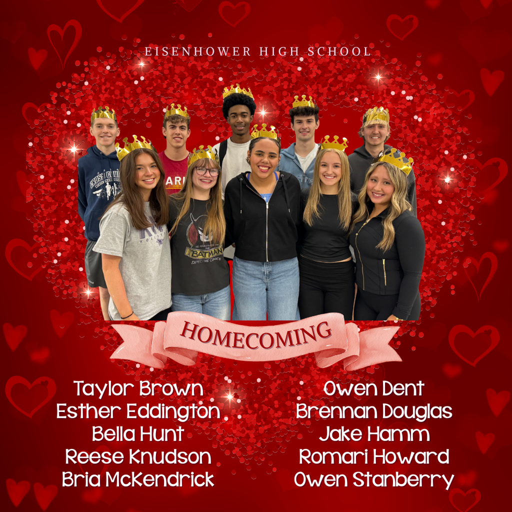 Winter Homecoming Candidates:  Taylor, Esther, Bella, Reese, Bria, Owen, Brennan, Jake, Romari, Owen.  Congratulations!