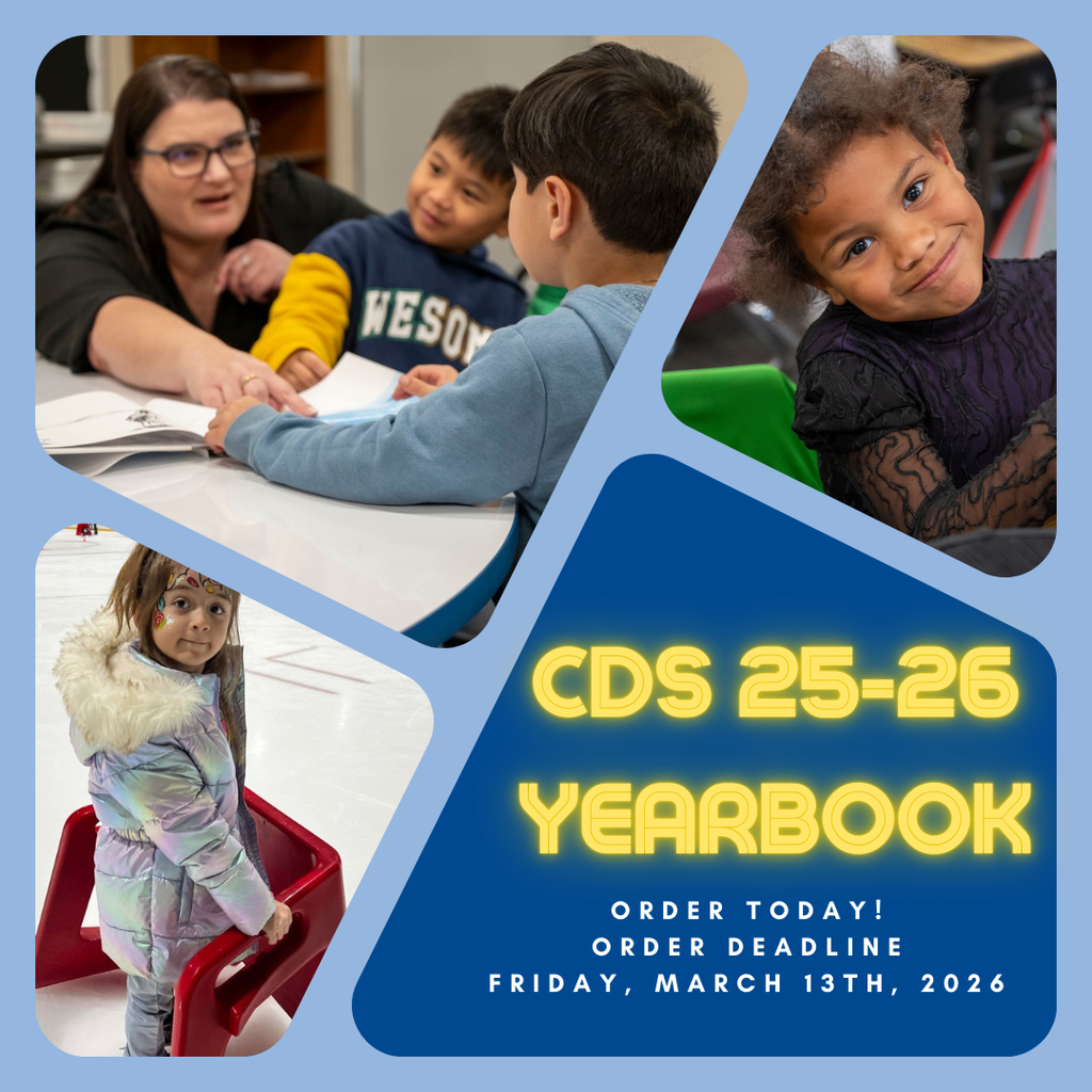 Only one week left to order! Order your 25-26 CDS Yearbook today! Online ordering is available starting today through March 13th, 2026. Follow the link to order now: https://rb.gy/nn2qt2