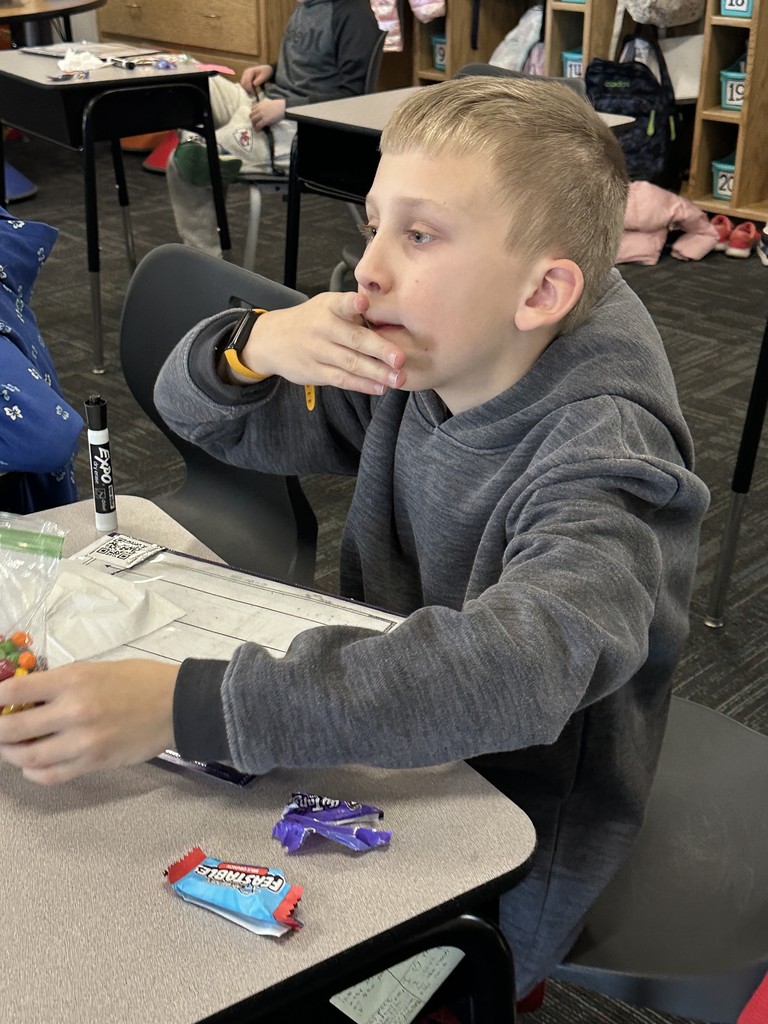 Mrs. Douglass’ class earned a Candy Salad reward today!