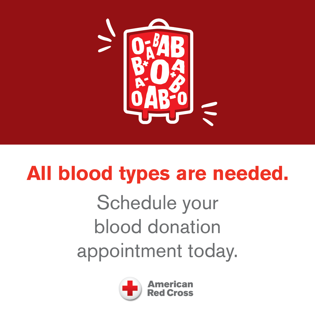 EHS Blood Drive, Wednesday, Feb 4 8am-1pm.  Sign up for your appointment time at redcrossblood.org